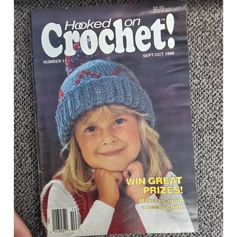 Hooked On Crochet Sept/Oct 1988 Craft Patterns Magazine Booklet